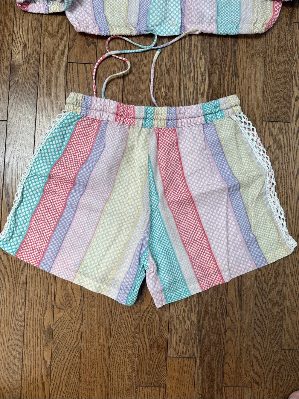 Two piece linen and crochet set - Picture 3 of 11